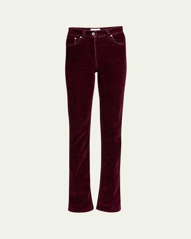 Flock Velvet Straight Leg Pants